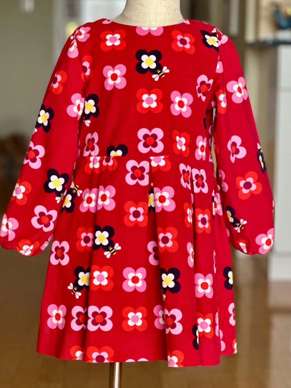 Jacadi Flower Motif Floral Dress